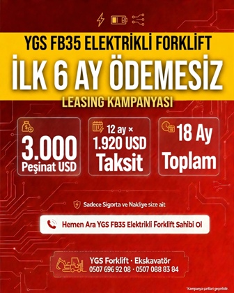 Sat�l�k Lityum Elektrikli Forklift