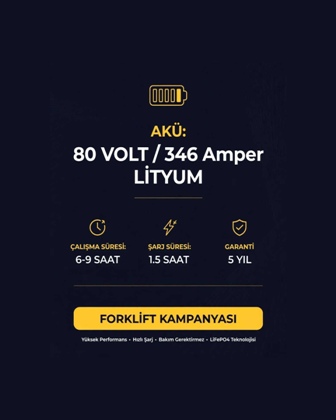 Sat�l�k Lityum Elektrikli Forklift