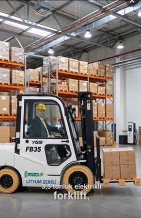 Sat�l�k Lityum Elektrikli Forklift